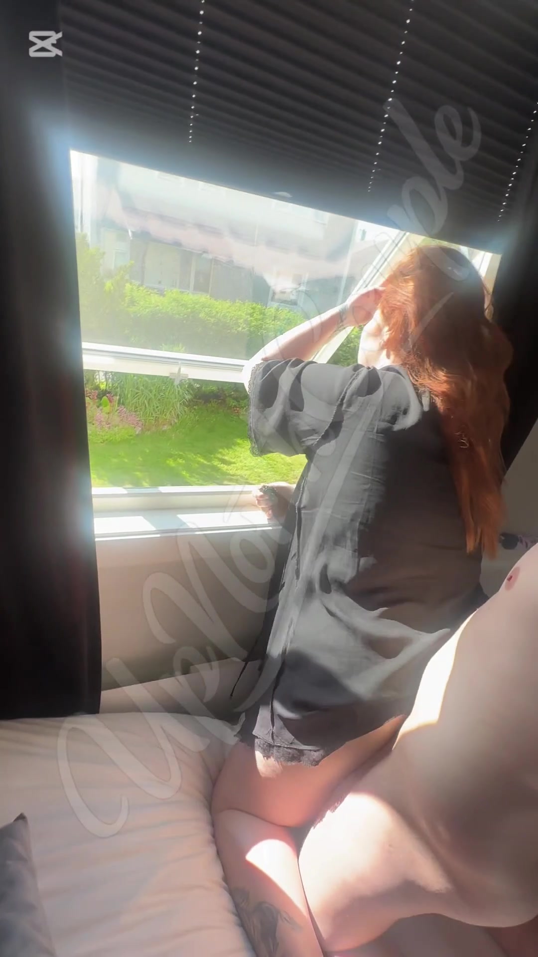 Morning sex out the window😏 - free porn video