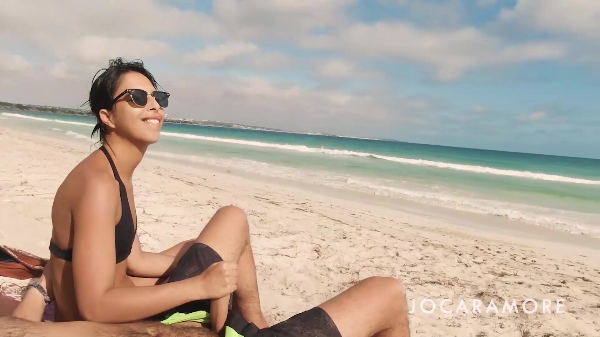 On the public beach, my wife’s attention felt even more exciting. - free porn video
