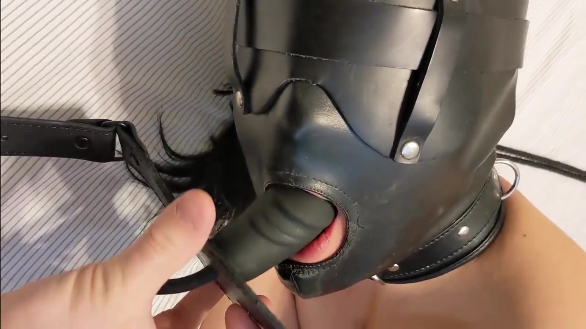 squirming from bound breath play - free porn video