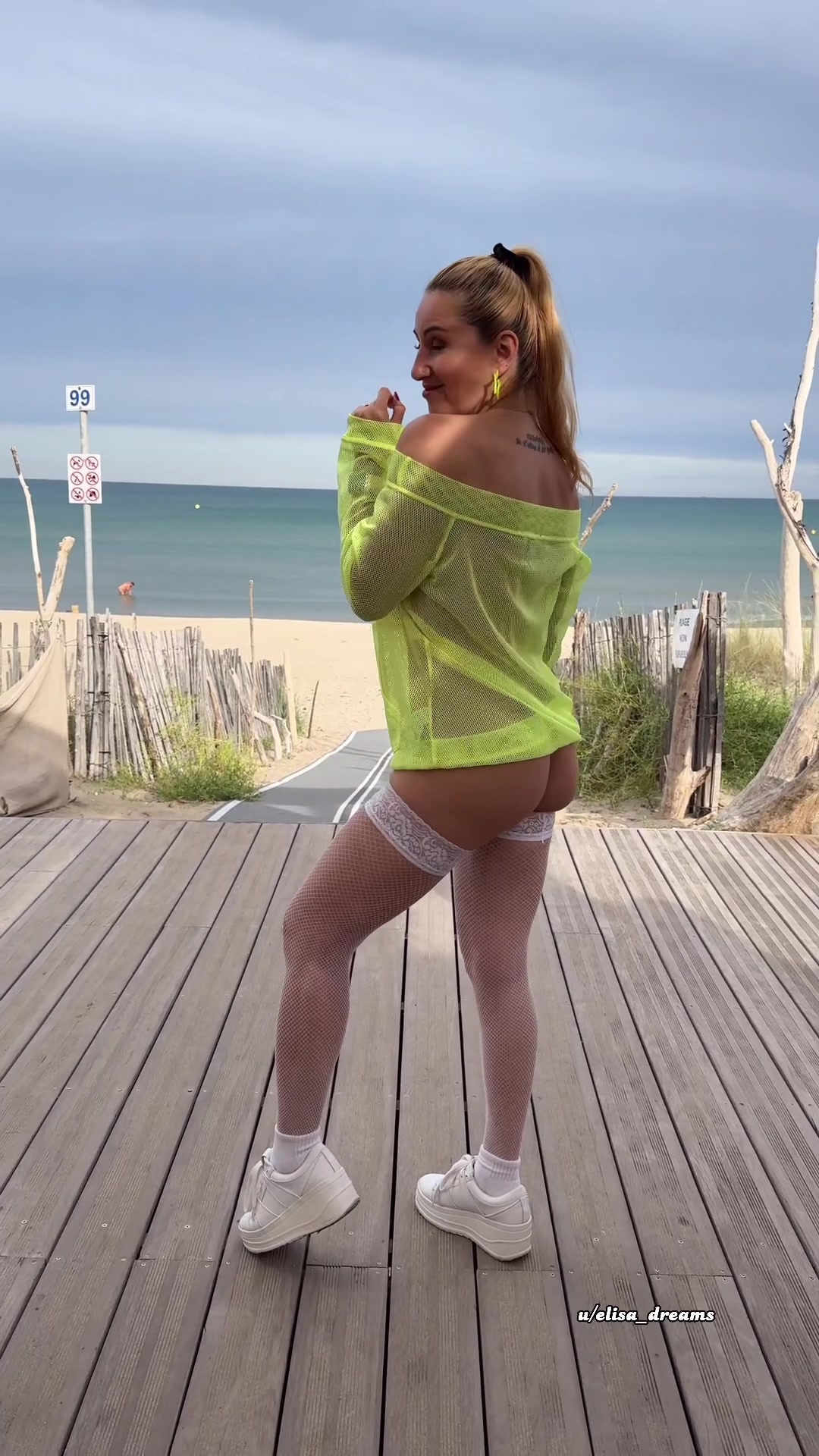 I adore walking around in short outfits without panties, wearing an anal plug - free porn video