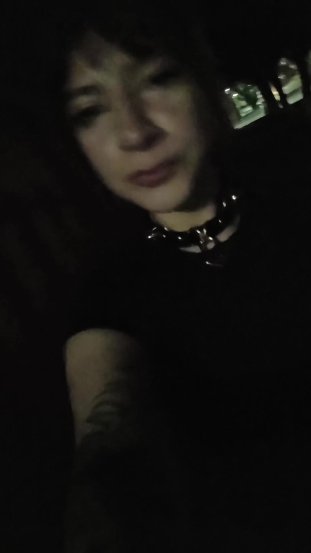 Taking advantage of the poor lightning in my street - free porn video