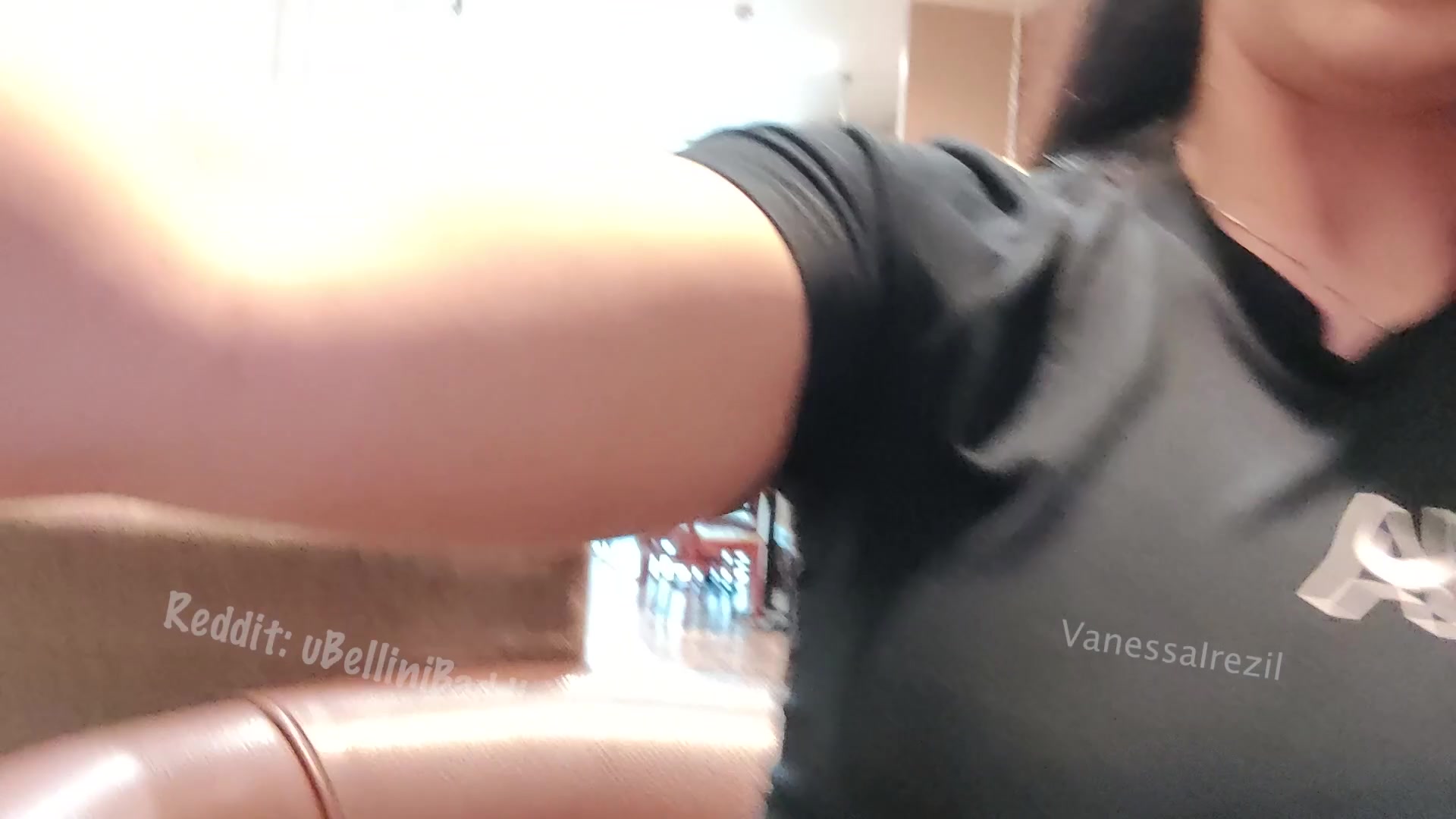 Just 2 aspiring bimbos having fun flashing our boobs for my friends first ever flash. She was so nervous but I told her to just go for it - free porn video
