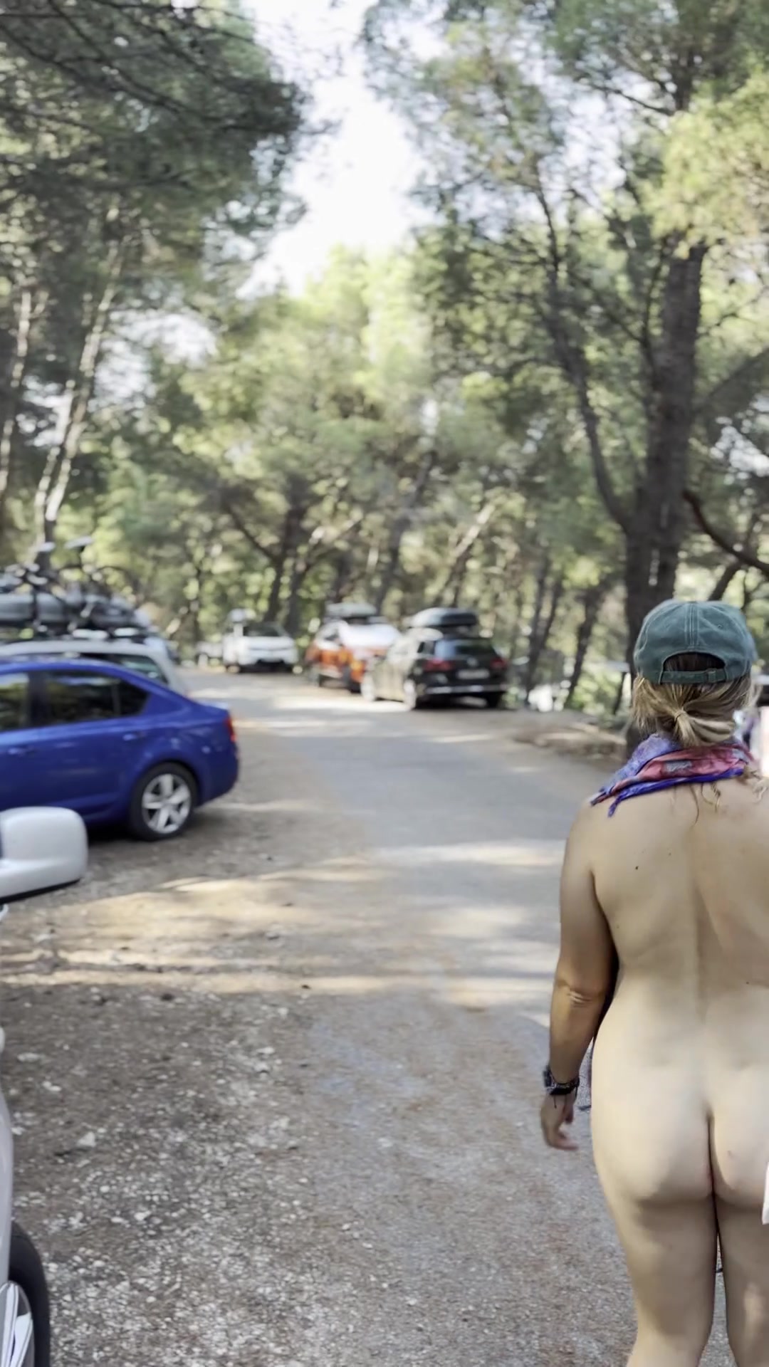 Just a girl on a way to the beach - free porn video
