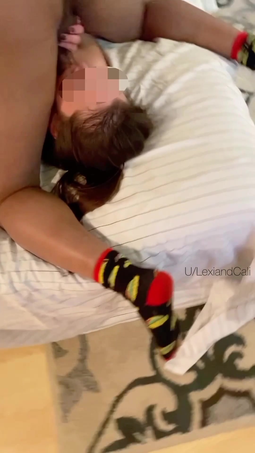 Hubby got home from work and saw me on the couch with another man's cock down my throat. I never stop. I'm nice enough to let my husband watch and jerk off - free porn video