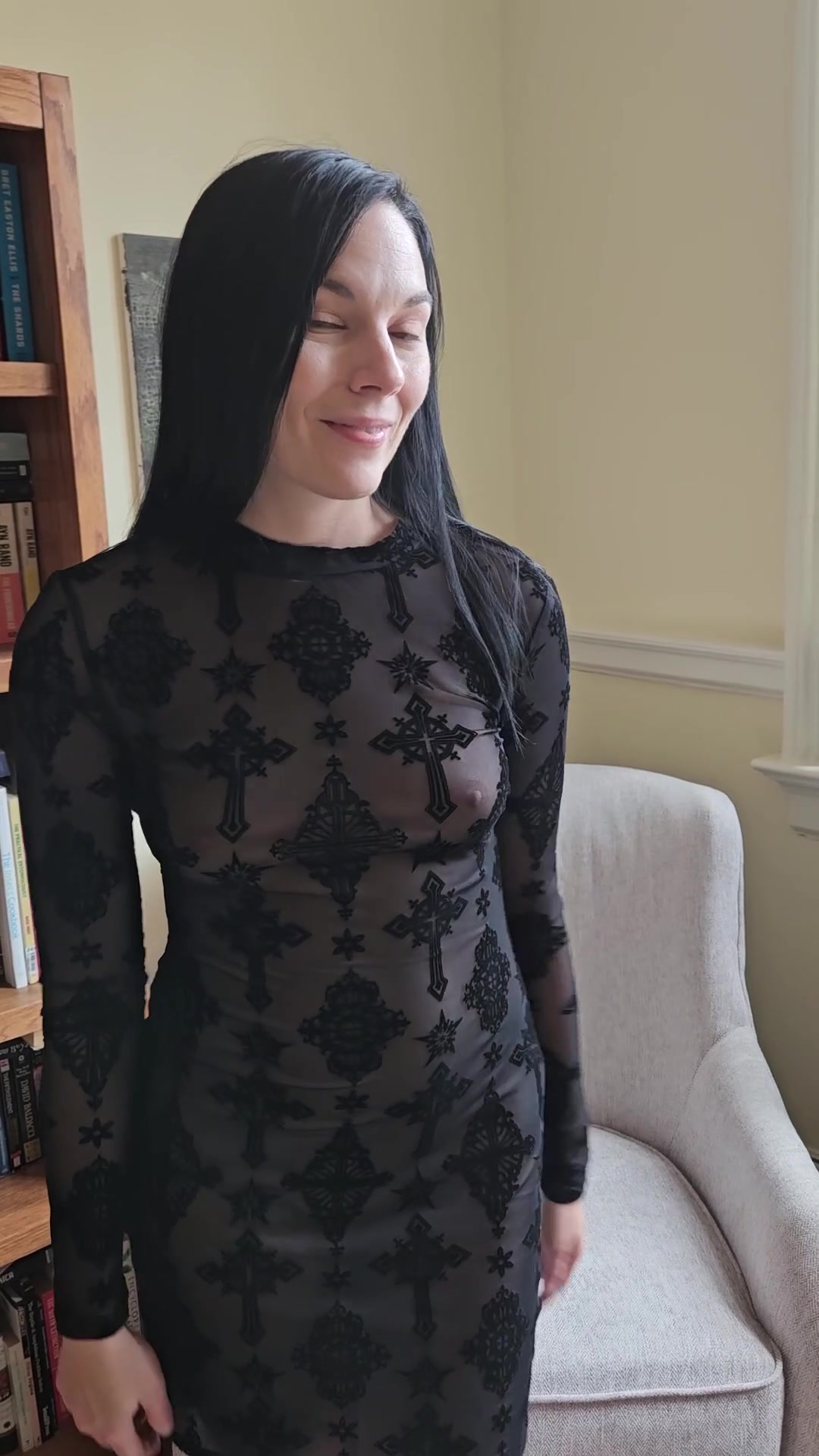 I can't believe I wore this out with nothing underneath - free porn video