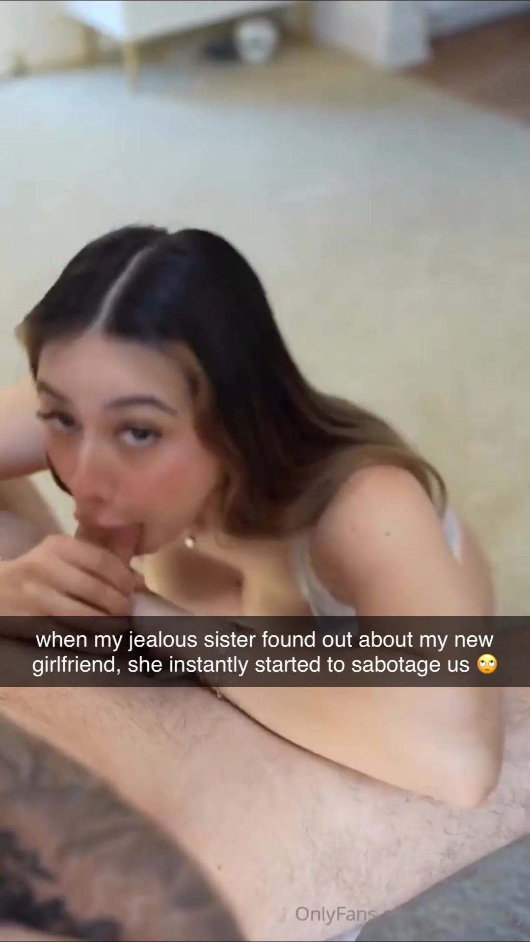 my hot sis claims that she "gives better blowjobs".. 🤨 - free porn video