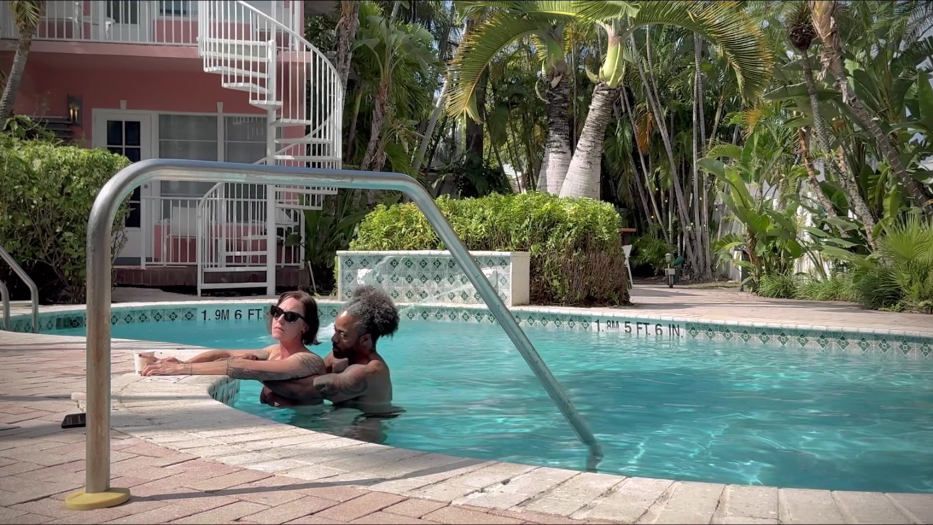 Ignoring him in case someone comes outside and catches us.  Do we look suspicious - free porn video