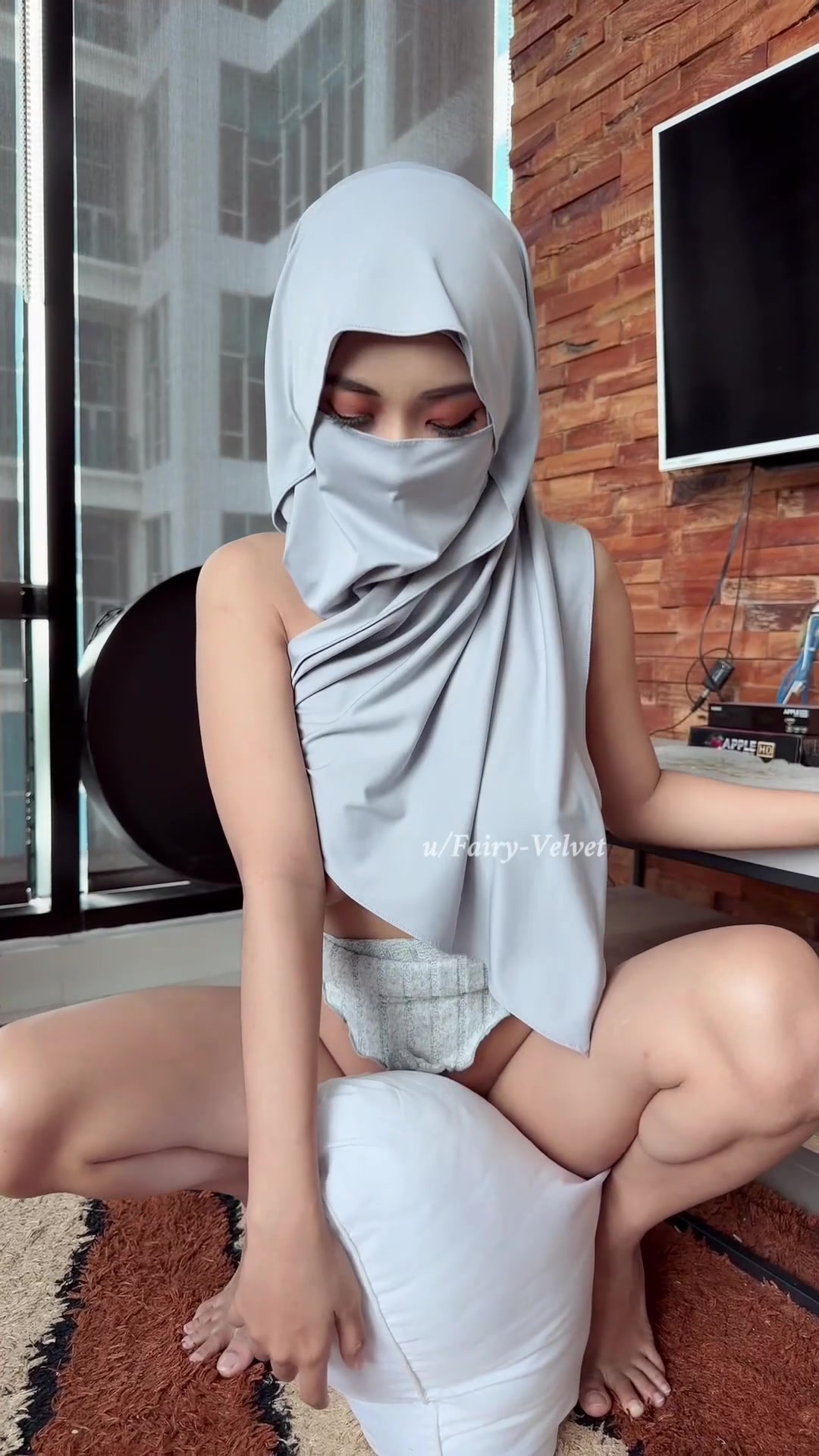 Imagine being the one in the pillow's spot with these fuckdoll - free porn video