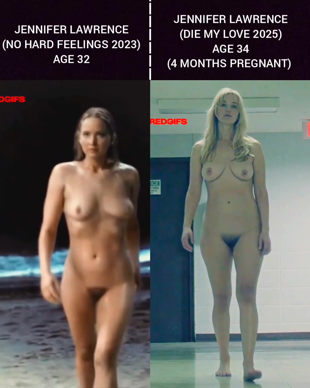 Jennifer Lawrence - No Hard Feelings 2023 & Die My Love 2025 - free porn video