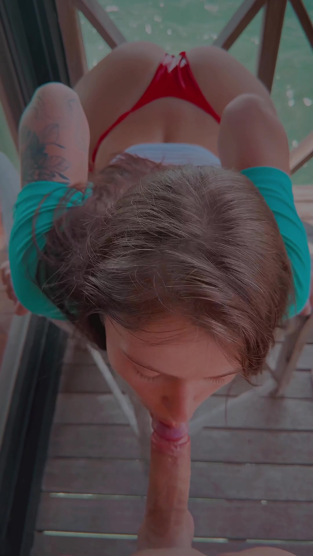 Guys, what's the sexiest thing a girl can do, while sucking your dick? - free porn video