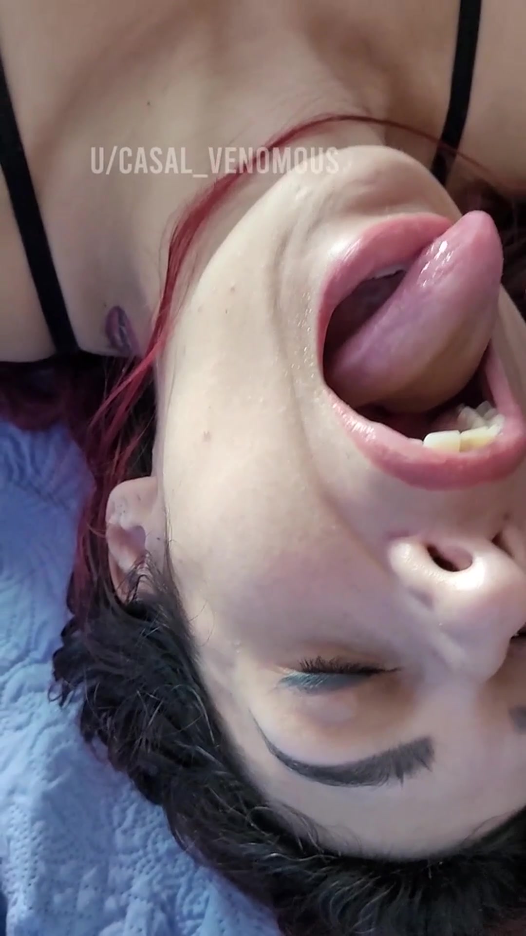 Woke up to a fresh load already glazing my face… this cumslut's morning routine starts with being used as a cum canvas. - free porn video
