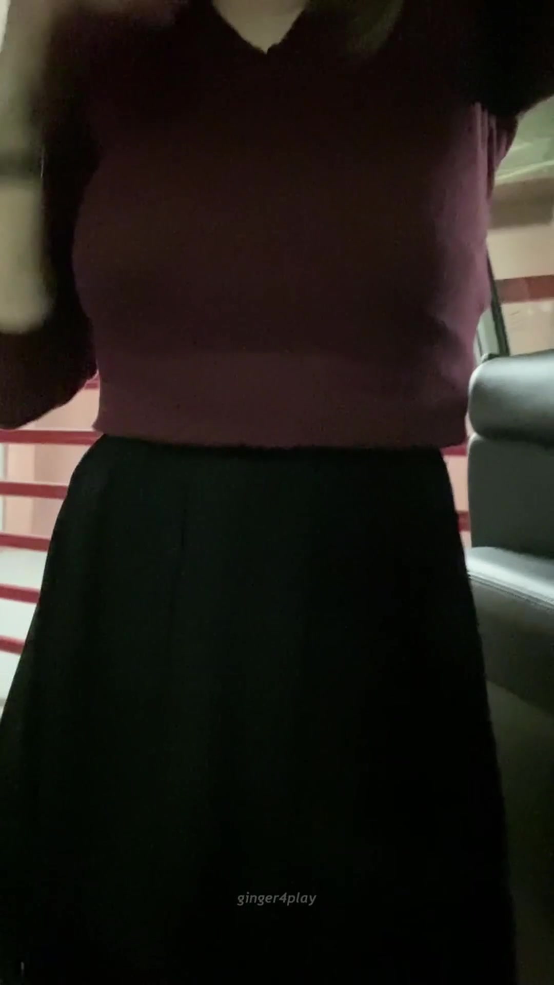 Got a little horny in the parking garage walking into work - free porn video