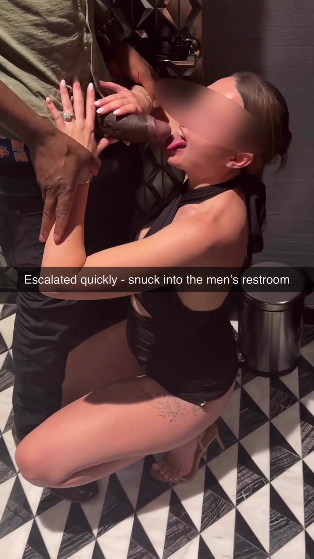 Wife couldn’t even wait to leave the bar with him - free porn video