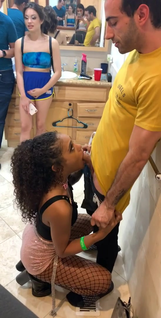 Girl in the back wanted to join in so bad - free porn video