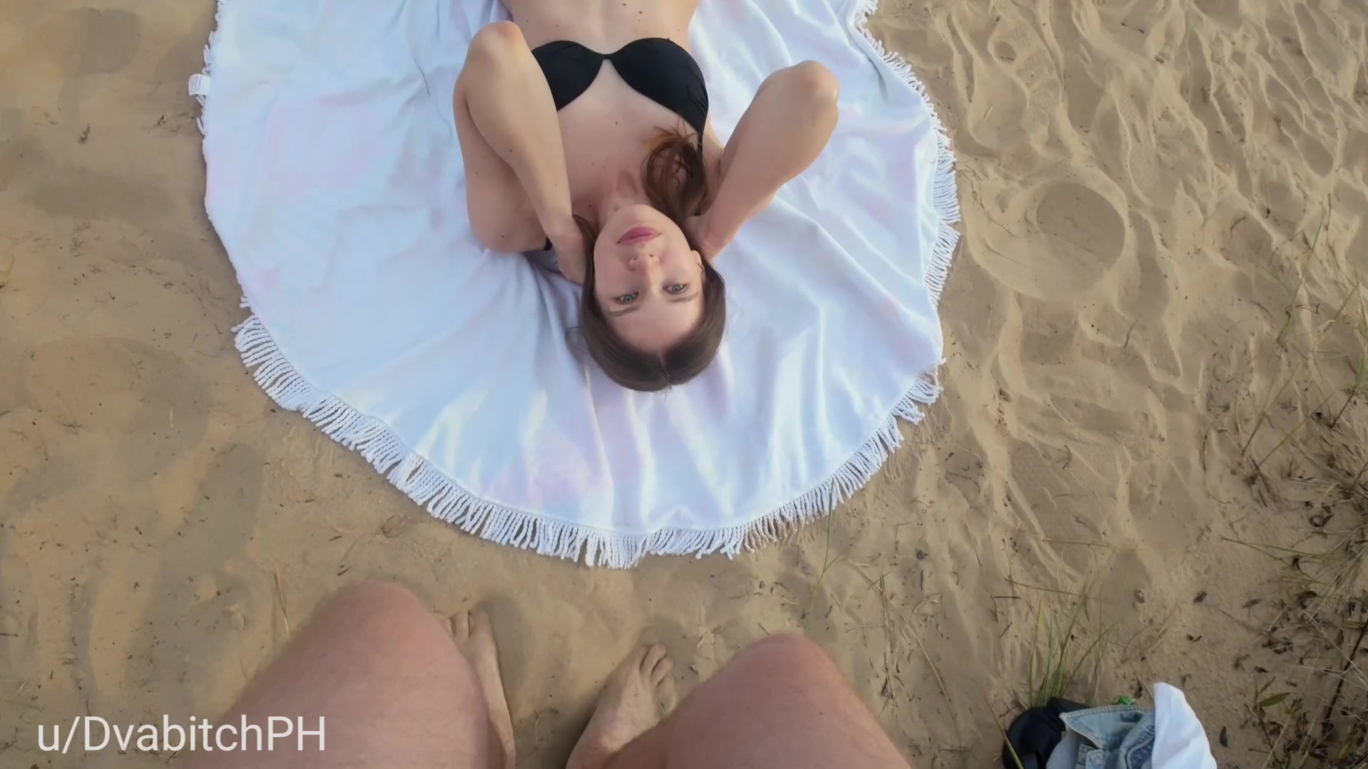 Perfect start of the beach day already swallowed his cum - free porn video