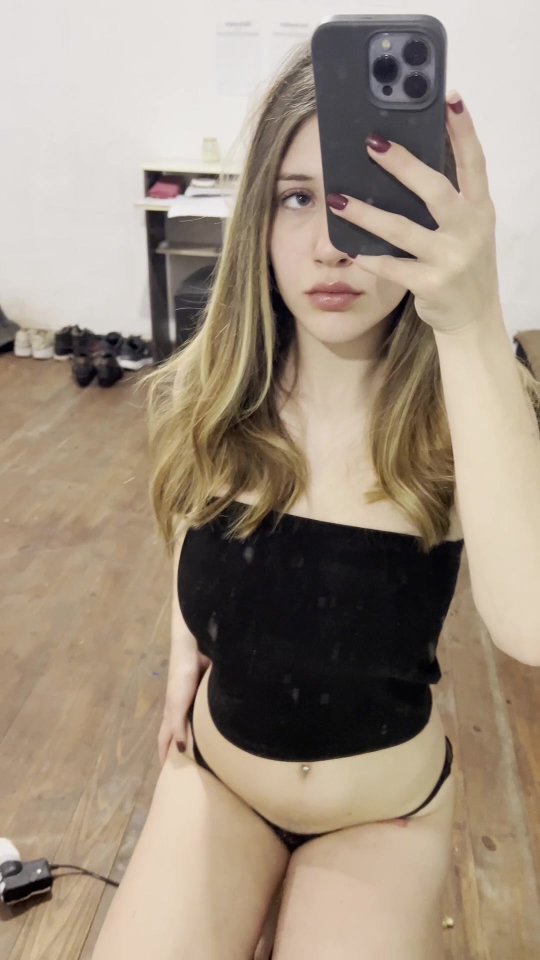 Just wanted to show you my cute tits😚 - free porn video