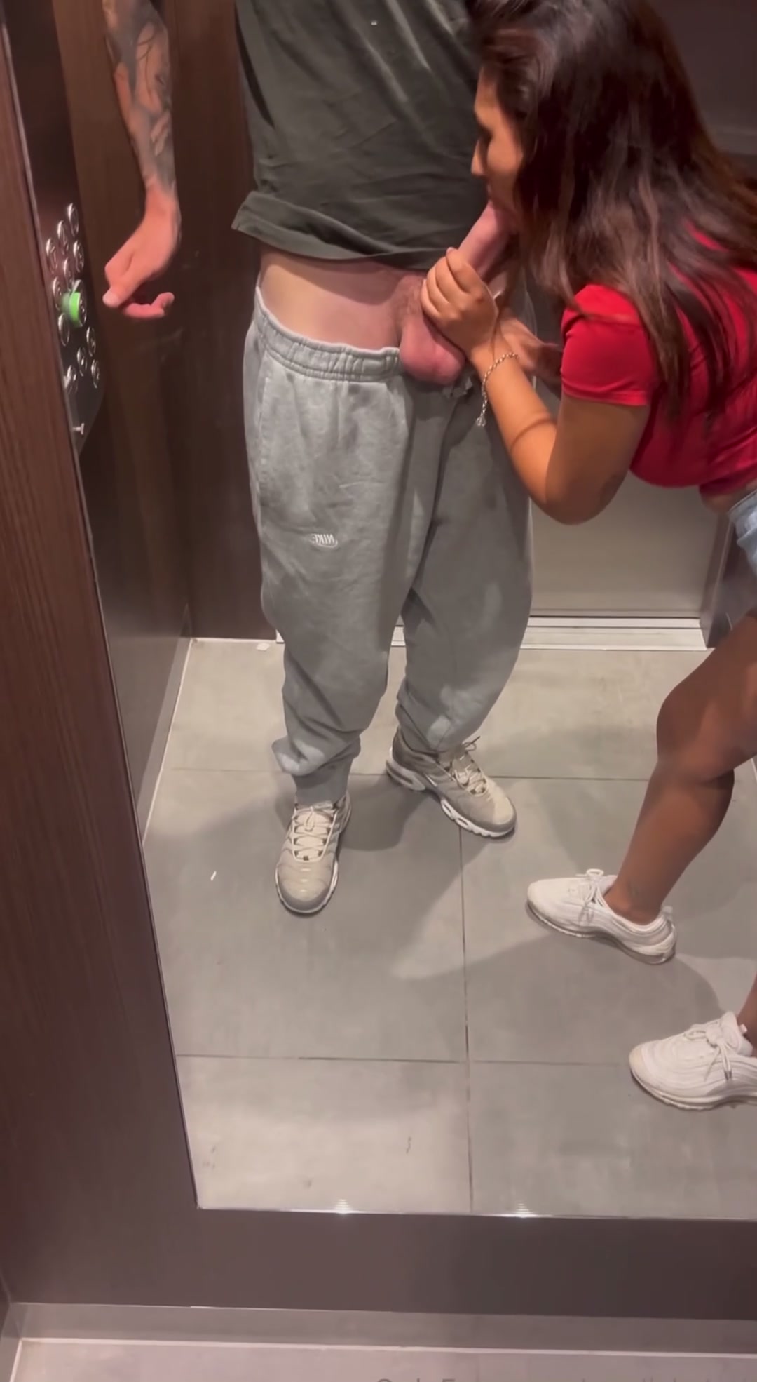 I love sucking his dick in public - free porn video