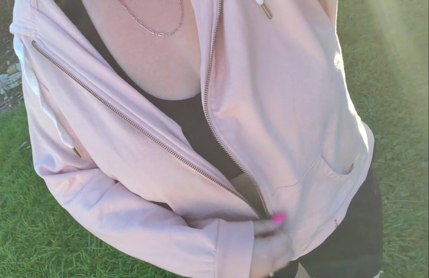 (f) Dared by u/Ok-Bonus5805 to strip in my yard - free porn video