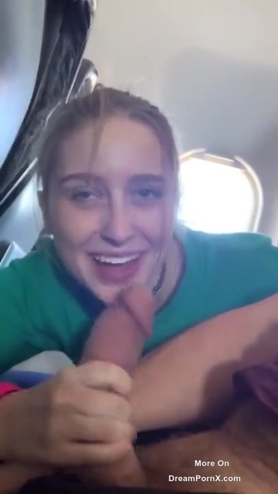 Girl takes a huge cock on a packed flight - free porn video