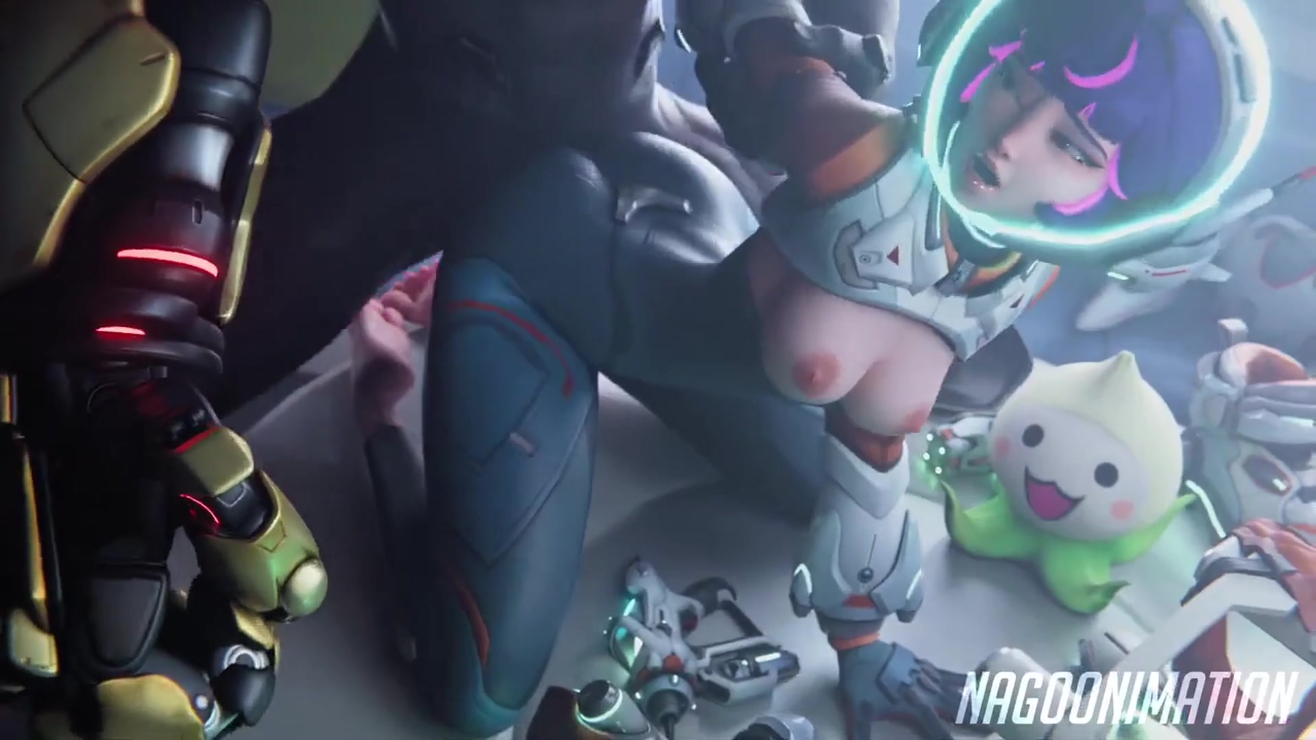 Doomfist Dives Juno (Nagoonimation) - free porn video
