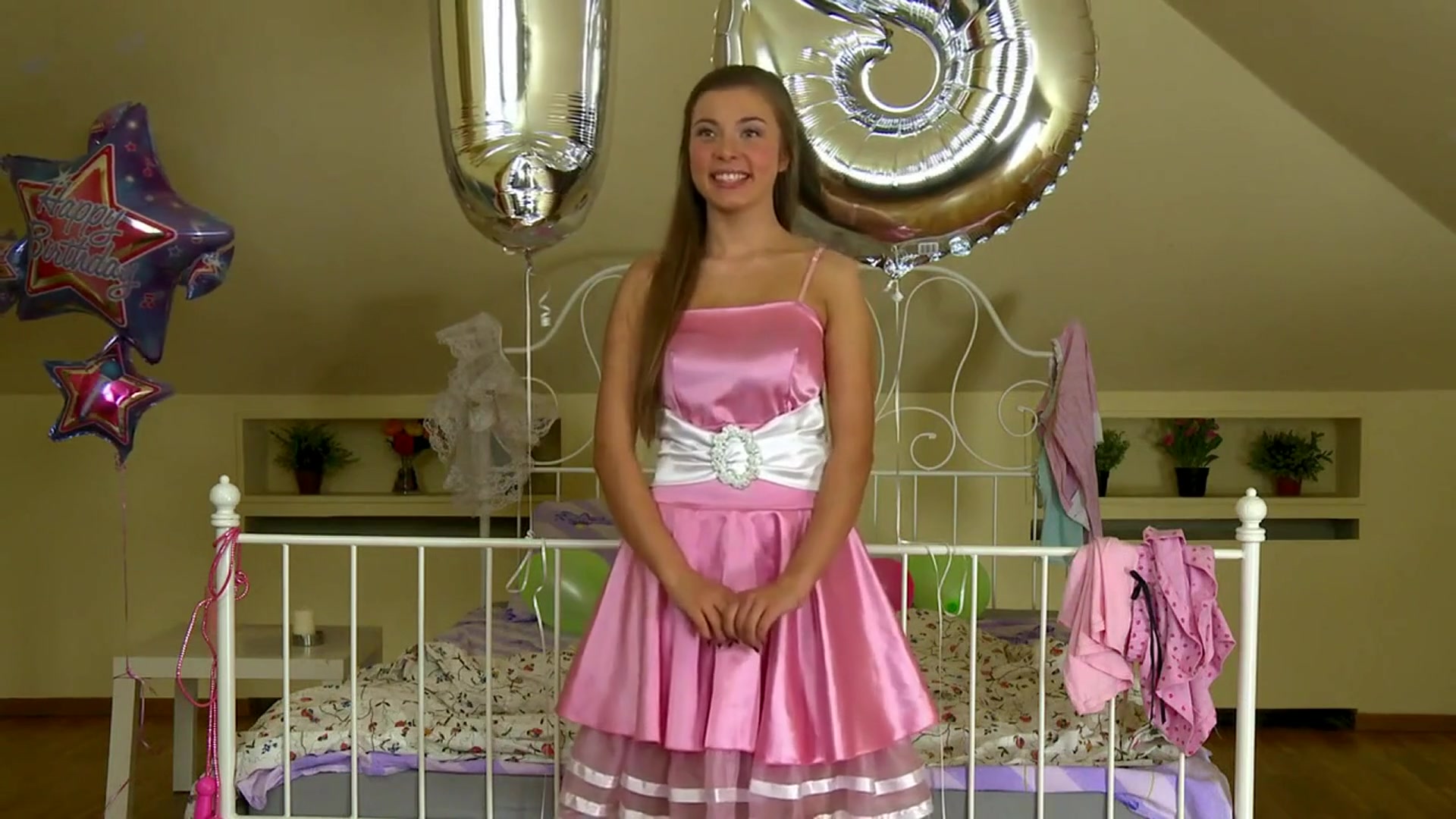 She got the best 18th birthday present - free porn video