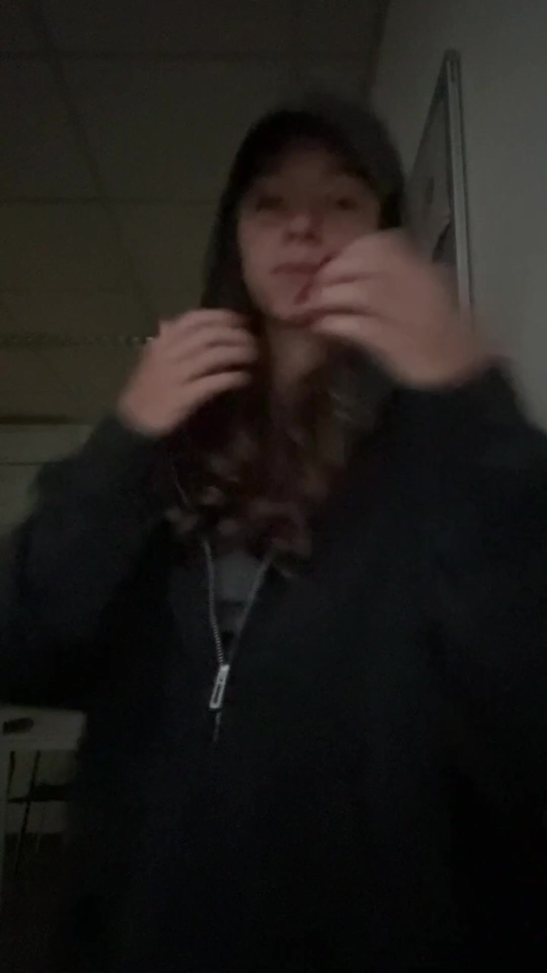 Showing off my tiny tittties right in college - free porn video