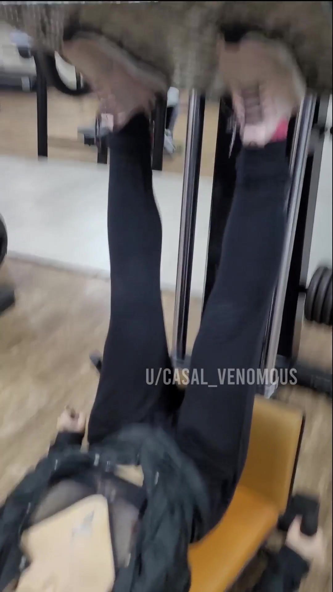 Fun at the gym with my transparent bra. [GIF] - free porn video
