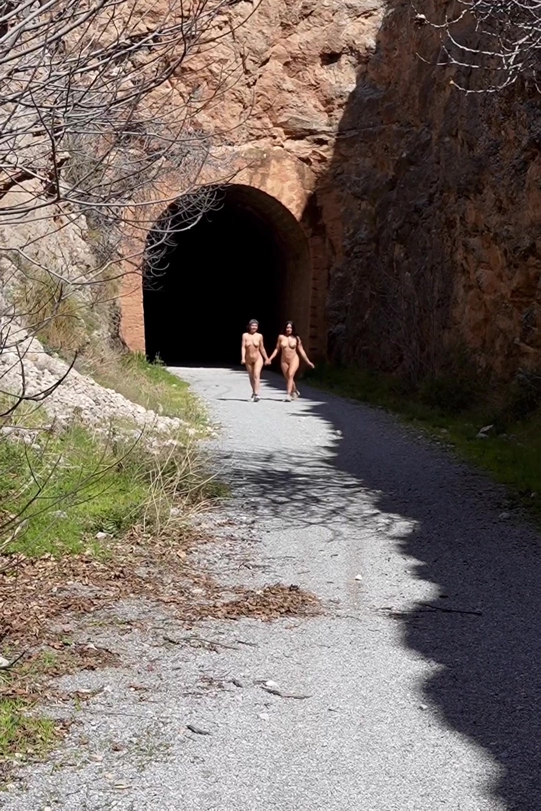 It's all fun and games until a full bus of tourists arrives lol [gif] - free porn video