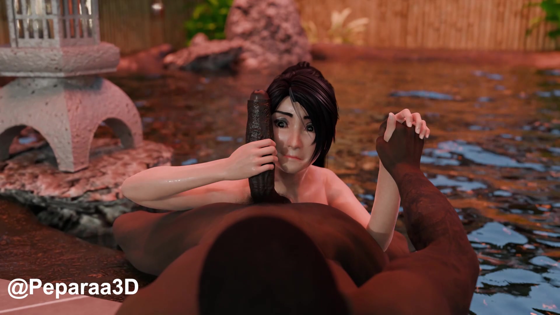 Momiji Handjob [DeadorAlive[ (Peparaa3D) - free porn video