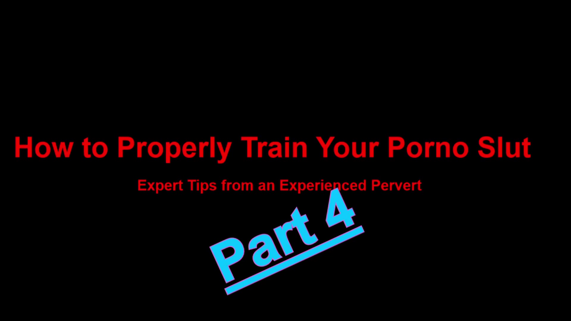 Training your porno slut to swallow cum - free porn video
