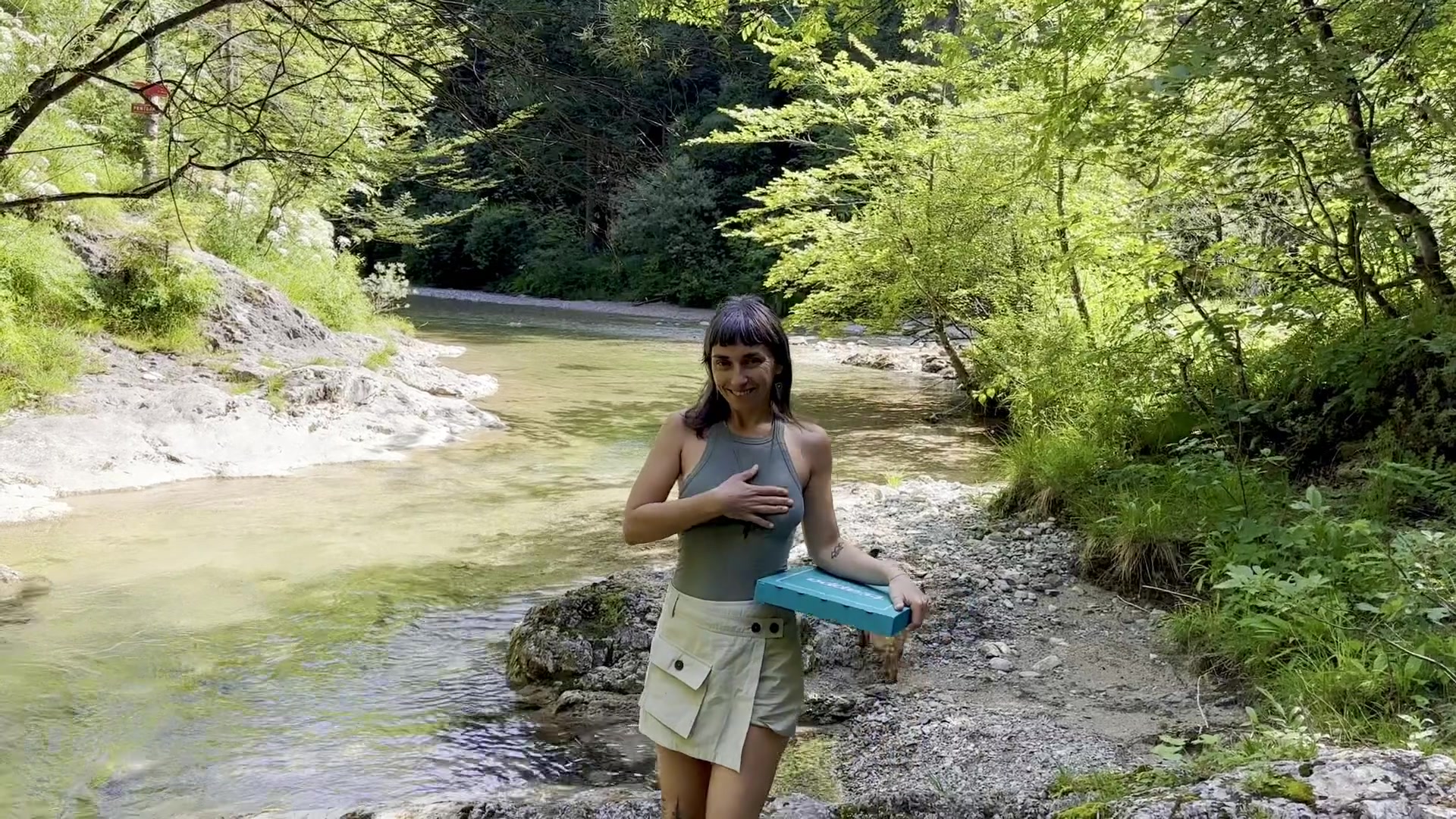 Just a few steps away from a popular river beach [gif] - free porn video