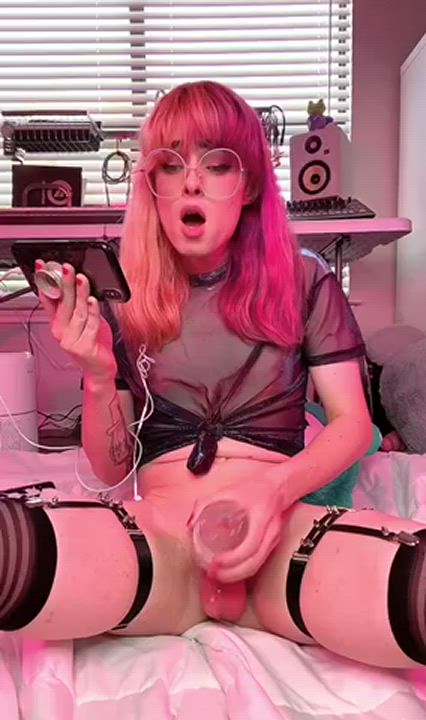 Goon to girlcock, gooner ❤️🍭🤤 - free porn video