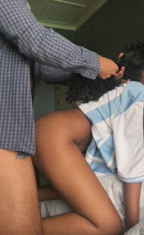 okay, but when he goes so hard that his balls hit your clit in doggy 🥴💦[OC] - free porn video