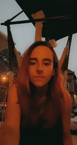 Taking my pants completely off outside was such a rush [gif] - free porn video