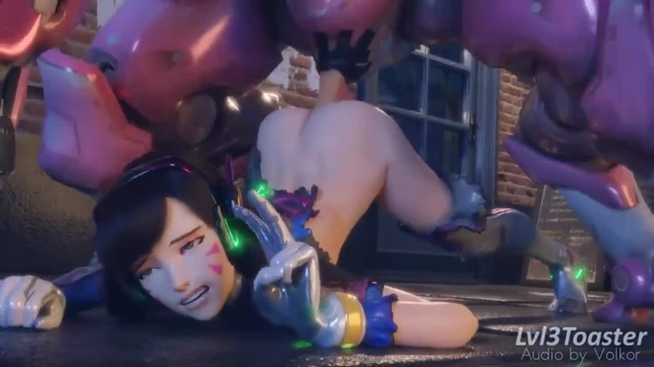 D.Va's mech gets hacked (Lvl3Toaster) [Overwatch] - free porn video