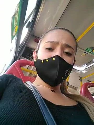 A creamy bus ride - free porn video