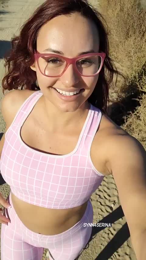 Hikes are good for my health and showing you my tits is good for yours [OC] [GIF] - free porn video