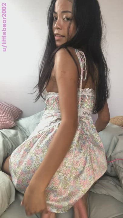 Be honest, did you get hard when I revealed my 18 year old ass? - free porn video