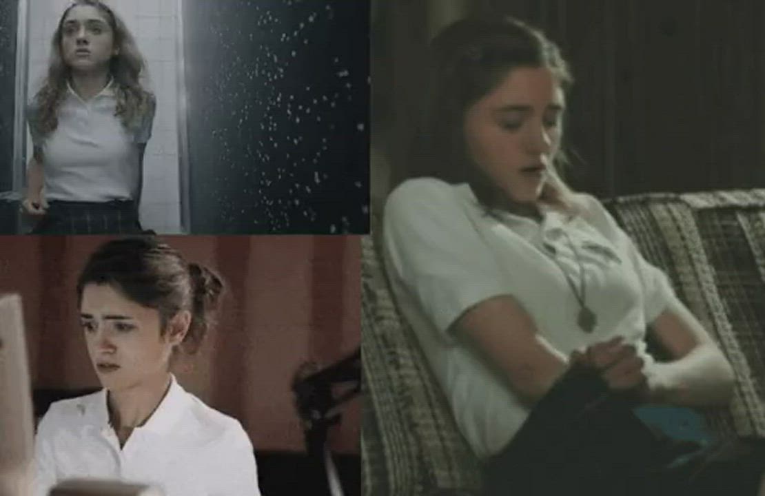 Love watching Natalia Dyer masturbate, wonder what she thinks about? - free porn video