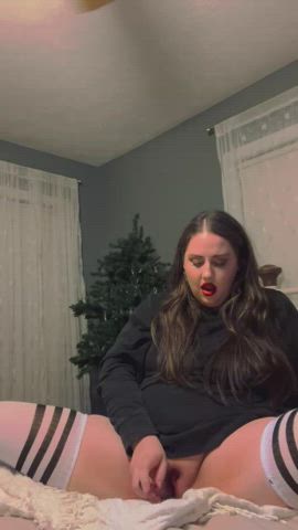 The thigh highs stay on 😈 - free porn video