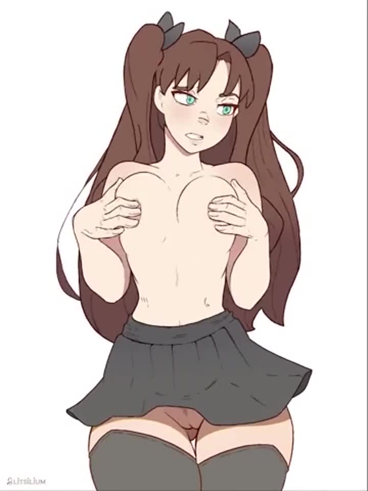 Rin Plays With Her Nipples (LitSilium) [Fate/Grand Order] - free porn video