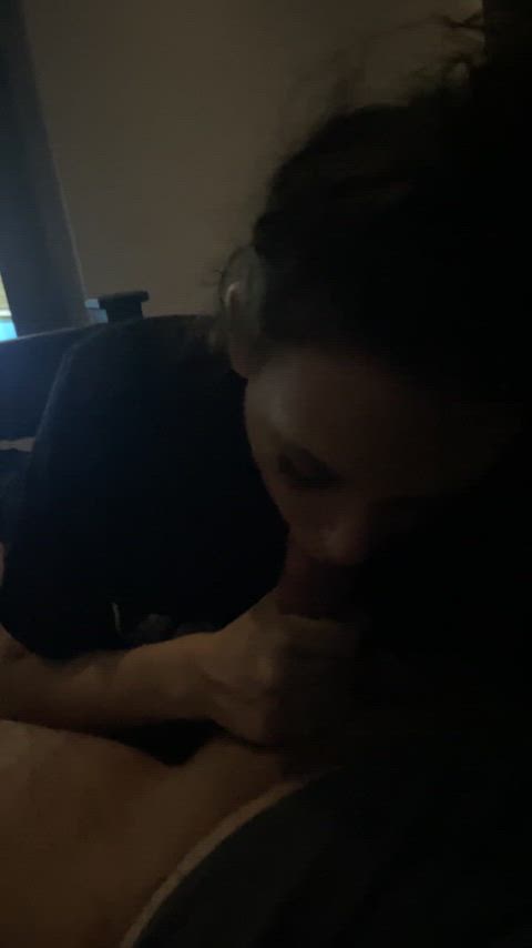 The wife Loves the train that pretty mouth & throat on my thick dick 😈🍆💦 - free porn video