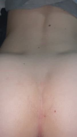 Getting cum all on my small teen ass - free porn video