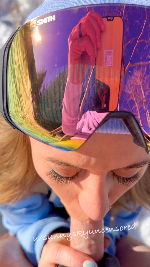 Take me snowboarding and I’ll suck your cock - free porn video