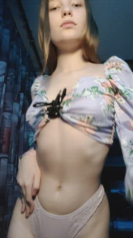 Would you breed on my tiny teen tits? - free porn video