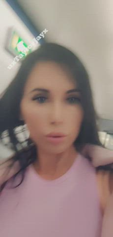 People all around me but I just couldn’t help myself, that was such a huge rush! Would you mind if I flashed you or would you be offended? 😳 [GIF] - free porn video