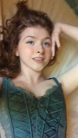 corset on or off when we fuck? 💚 - free porn video