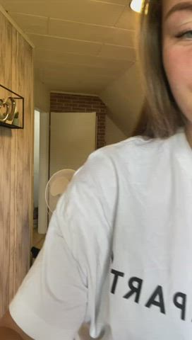 Ready to run your tongue all over my tits - free porn video