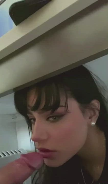 Surprise under the table - free porn video