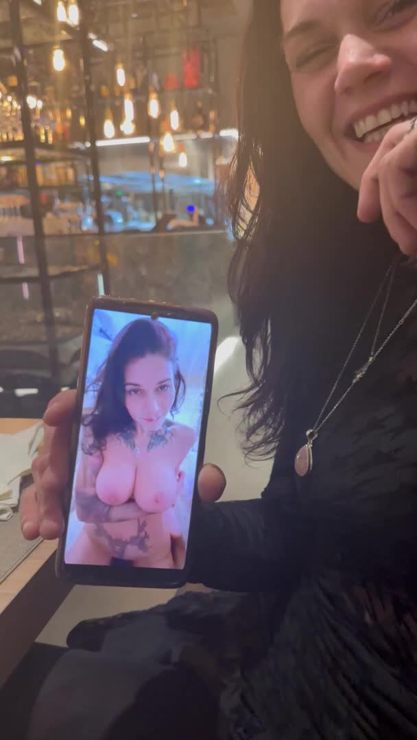 I show you my photos full of cum in public! - free porn video